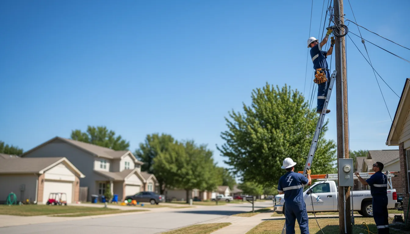 Residential electrician providing installation services in Oakland, TN